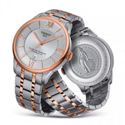Tissot Chemin des Tourelles Powermatic 80 Silver Dial Two Tone Steel Strap Watch for Men - T099.407.22.038.02