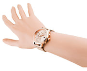 Tommy Hilfiger Blake Chronograph Rose Gold Dial Rose Gold Mesh Bracelet Watch For Women - 1781907