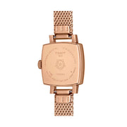 Tissot Lovely Square Lady Quartz Rose Gold Dial Rose Gold Mesh Bracelet Watch For Women - T058.109.33.456.00