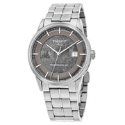 Tissot Luxury Powermatic 80 Anthracite Grey Dial Silver Steel Strap Watch For Men - T086.407.11.061.10