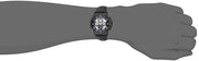 Fossil Grant Automatic Chronograph Black Dial Black Leather Strap Watch for Men - ME3028