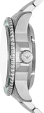 Emporio Armani Sea Explorer Meccanico Automatic Green Dial Silver Steel Strap Watch For Men - AR60061