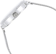 Guess Quartz Silver Dial Willow Stainless Steel Mesh Bracelet Watch For Women - W0836L2