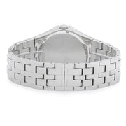 Bulova Crystal Collection Black Dial Silver Steel Strap Watch for Men - 96K102