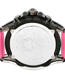Versace Icon Active Chronograph Black Dial Pink Rubber Strap Watch For Men - VEZ700221