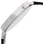 Calvin Klein Equal Black Dial Black Leather Strap Watch for Women - K3E231C1