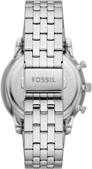 Fossil Neutra Chronograph Blue Dial Silver Steel Strap Watch for Men - FS6025