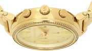 Michael Kors Sofie Chronograph Quartz Gold Dial Gold Steel Strap Watch For Women - MK6559