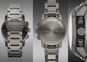Burberry Endurance Chronograph Quartz Black Dial Black Steel Strap Watch For Men - BU9801