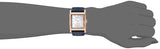 Movado Heritage Mother of Pearl White Dial Blue Leather Strap Watch For Women - 3650052