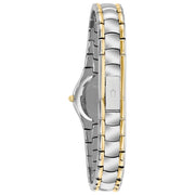 Bulova Classic White Dial Two Tone Steel Strap Watch for Women - 98T84