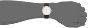 Calvin Klein Minimal Grey Dial Black Leather Strap Watch for Men - K3M221C4