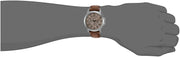 Fossil Grant Chronograph Brown Dial Brown Leather Strap Watch for Men - FS5214