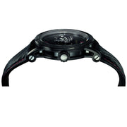 Versace Palazzo Empire Black Dial Black Leather Strap Watch for Men - VERD00218
