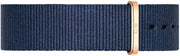 Daniel Wellington Classic Bayswater Black Dial Black NATO Strap Watch For Men - DW00100277