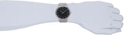 Calvin Klein Surround Black Dial Silver Mesh Bracelet Watch for Men - K3W21121