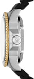Emporio Armani Sea Explorer Meccanico Automatic Red Dial Black Silicon Strap Watch For Men - AR60070