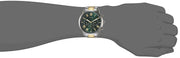 Guess Hendrix Green Dial Two Tone Steel Strap Watch For Men - GW0066G2