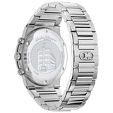 Salvatore Ferragamo Sapphire Chrono Black Dial Silver Steel Strap Watch for Men - SFME00321