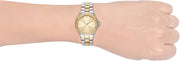 Michael Kors Lennox Three-Hand Gold Dial Two Tone Steel Strap Watch For Women  - MK6988