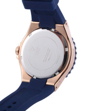 Guess Overdrive White Dial Blue Rubber Strap Watch for Women - W0149L5