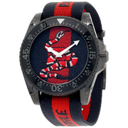 Gucci Dive Blue & Red Dial Blue & Red Nylon Strap Watch For Men - YA136214