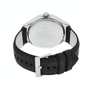 Armani Exchange Hampton Chronograph Black Dial Black Leather Strap Watch For Men - AX2101