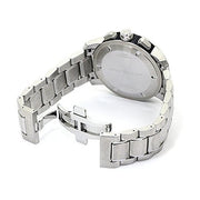 Burberry Utilitarian Chronograph Black Dial Silver Steel Strap Watch For Men - BU9800