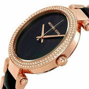 Michael Kors Parker Mother of Pearl Black Dial Two Tone Steel Strap Watch for Women - MK6414