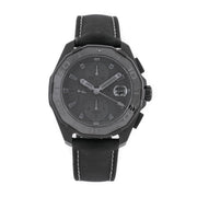 Tag Heuer Aquaracer Automatic Chronograph Special Edition Titanium Grey Dial Black Leather Strap Watch for Men - CAY218B.FC6370