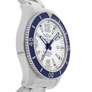 Breitling Superocean 42mm White Dial Silver Steel Strap Watch for Men - A17366D81A1A1