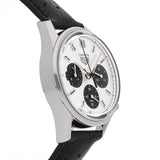Tag Heuer Carrera Chronograph 60th Anniversary Silver Dial Black Leather Strap Watch for Men - CBK221H.FC8317