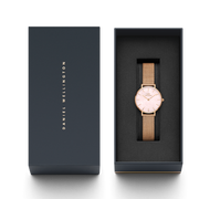 Daniel Wellington Petite Melrose Mother of Pearl Pink Dial Pink Mesh Strap Watch For Women - DW00100513