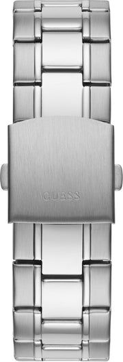 Guess Commander Chronograph Black Dial Silver Steel Strap Watch for Men - GW0056G1