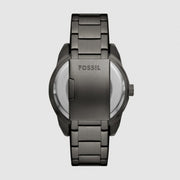Fossil Bronson Automatic Skeleton Black Dial Black Steel Strap Watch for Men - ME3256