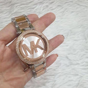 Michael Kors Parker Gold Dial Two Tone Steel Strap Watch for Women - MK6314