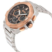 Hugo Boss Supernova Chronograph Grey Dial Silver Steel Strap Watch for Men - 1513362