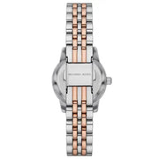 Michael Kors Lexington Three-Hand White Dial Two Tone Steel Strap Watch for Women - MK4817