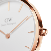 Daniel Wellington Petite Mother of Pearl Pink Dial Pink Nylon Strap Watch For Women - DW00100512