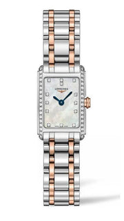 Longines Dolcevita Diamonds Mother of Pearl White Dial Two Tone Steel Strap Watch for Women - L5.258.5.89.7