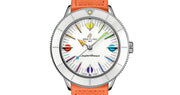Breitling Superocean Heritage '57 Pastel Paradise White Dial Orange Leather Watch for Women - A10340A11A1X1