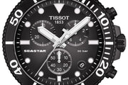 Tissot Seastar 1000 Chronograph Black Dial Black Rubber Strap Watch For Men - T120.417.37.051.02