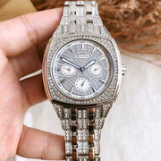 Bulova Crystal Collection Phantom Silver Dial Silver Steel Strap Watch for Men - 96C002