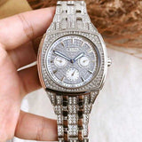 Bulova Crystal Collection Phantom Silver Dial Silver Steel Strap Watch for Men - 96C002