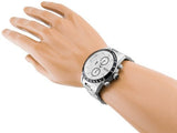Hugo Boss Rafale Competitive Sport Chronograph Silver Dial Silver Steel Strap Watch for Men - 1513511