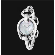 Gucci Horsebit Collection Diamonds Mother of Pearl Dial Silver Steel Strap Watch For Women - YA139506