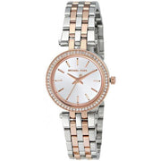 Michael Kors Darci Silver Dial Two Tone Steel Strap Watch for Women - MK3298