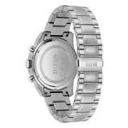 Hugo Boss Grand Prix Chronograph Blue Dial Silver Steel Strap Watch for Men - 1513478