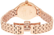 Swarovski Lovely Crystals Mother of Pearl Dial Rose Gold Steel Strap Watch for Women - 5261496