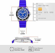 Michael Kors Maritime Three-Hand Analog Blue Dial Blue Silicone Strap Watch for Men - MK9156